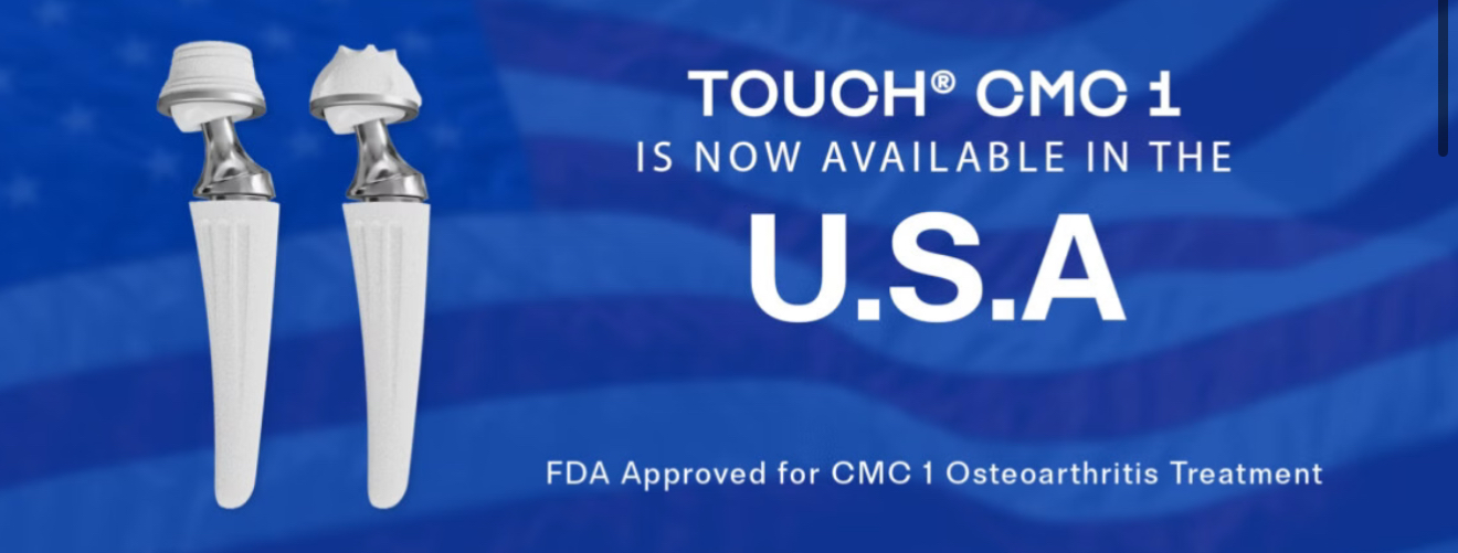 KeriMedical TOUCH CMC 1 dual-mobility thumb joint prosthesis